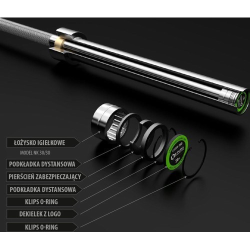 Olimpiskais stienis HMS GOP220, 2200 mm + fiksators ZG1000R