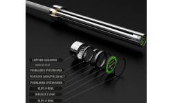 Olimpiskais stienis HMS GOP220, 2200 mm + fiksators ZG1000R