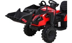 Трактор на аккумуляторе с прицепом Buggy 720-T, красный