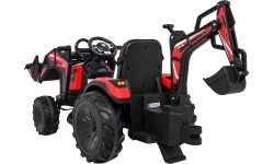 Трактор на аккумуляторе с прицепом Buggy 720-T, красный