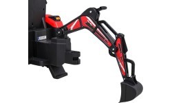 Akumulatora traktors ar piekabi Buggy 720-T, sarkans