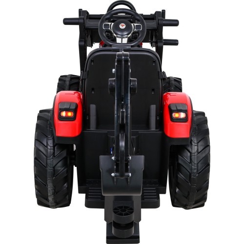 Трактор на аккумуляторе с прицепом Buggy 720-T, красный