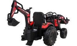 Трактор на аккумуляторе с прицепом Buggy 720-T, красный