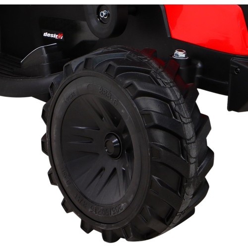 Трактор на аккумуляторе с прицепом Buggy 720-T, красный