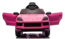 Elektromobilis Porsche Cayenne, rozā