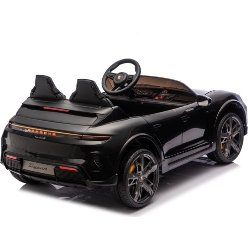 Elektromobilis Porsche Taycan Turbo S, melns
