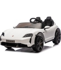 Elektromobilis bērniem Porsche Taycan Turbo S, balts