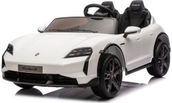 Elektromobilis bērniem Porsche Taycan Turbo S, balts