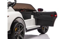 Elektromobilis bērniem Porsche Taycan Turbo S, balts