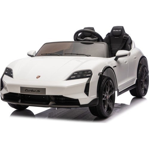 Elektromobilis bērniem Porsche Taycan Turbo S, balts