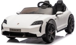 Elektromobilis bērniem Porsche Taycan Turbo S, balts