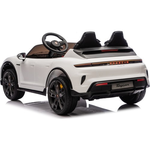Детский электромобиль Porsche Taycan Turbo S, белый