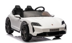 Elektromobilis bērniem Porsche Taycan Turbo S, balts
