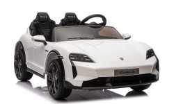 Elektromobilis bērniem Porsche Taycan Turbo S, balts