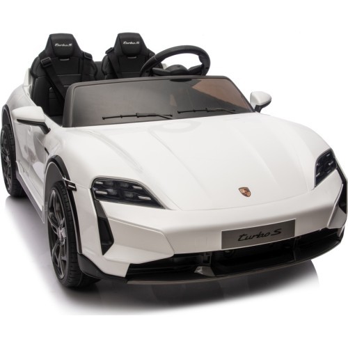 Elektromobilis bērniem Porsche Taycan Turbo S, balts