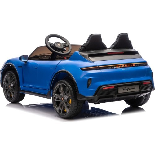 Elektromobilis Porsche Taycan Turbo S zils