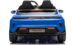 Elektromobilis Porsche Taycan Turbo S zils