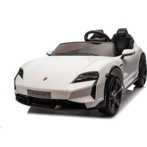 Elektromobilis bērniem Porsche Taycan Turbo S, balts