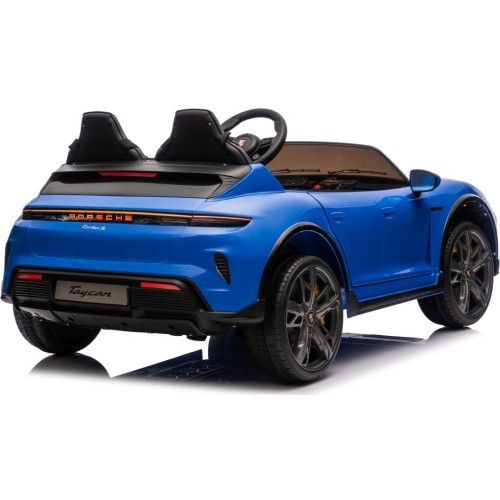 Elektromobilis Porsche Taycan Turbo S zils