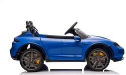Elektromobilis Porsche Taycan Turbo S zils
