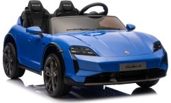 Elektromobilis Porsche Taycan Turbo S zils