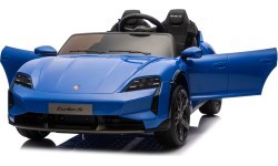 Elektromobilis Porsche Taycan Turbo S zils