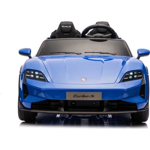 Elektromobilis Porsche Taycan Turbo S zils