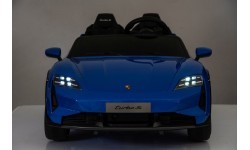 Электромобиль Porsche Taycan Turbo S синий