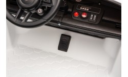 Elektromobilis bērniem Porsche Taycan Turbo S, balts