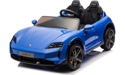 Elektromobilis Porsche Taycan Turbo S zils