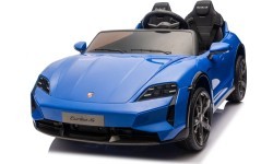 Elektromobilis Porsche Taycan Turbo S zils