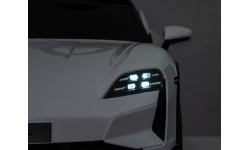 Elektromobilis bērniem Porsche Taycan Turbo S, balts