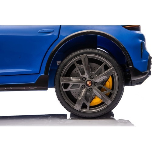 Elektromobilis Porsche Taycan Turbo S zils