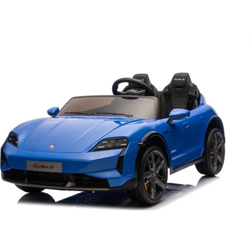 Elektromobilis Porsche Taycan Turbo S zils