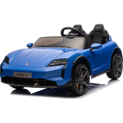 Elektromobilis Porsche Taycan Turbo S zils
