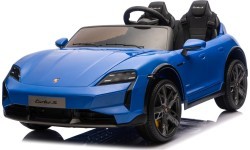 Elektromobilis Porsche Taycan Turbo S zils