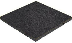 Rubber Tile Base Standard - Square, Black