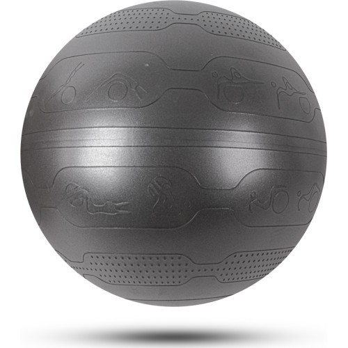 Vingrošanas bumba inSPORTline Stretch Ball 65 cm - Melna