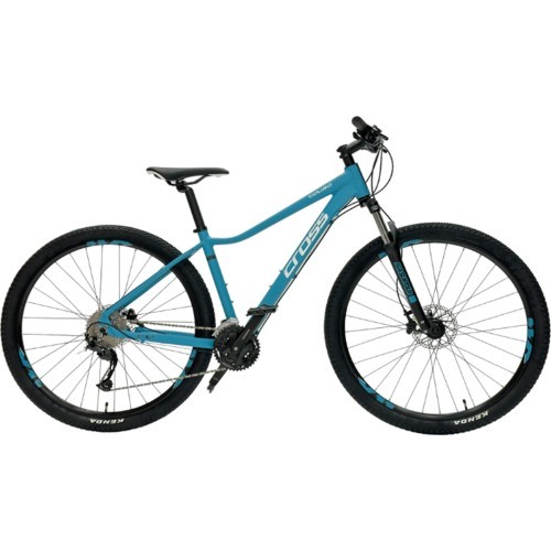 Kalnu velosipēds Cross Causa SL1 27,5", 27 ātrumi, izmērs 15,5" (40 cm), gaiši zils