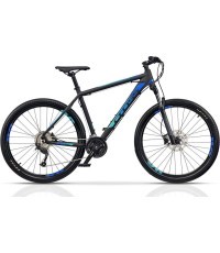 Kalnu velosipēds CROSS GRX 9 27,5" 27 ātrumi, izmērs 18" (46cm), melns/zils