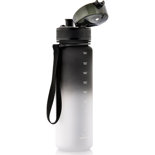 Sports water bottle meteor 500 ml - Black/White