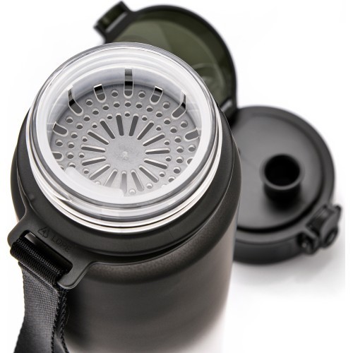 Sporta ūdens pudele Meteor, 500 ml - Melns/balts