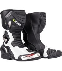 Motociklista zābaki W-Tec Arkus - Melns/balts
