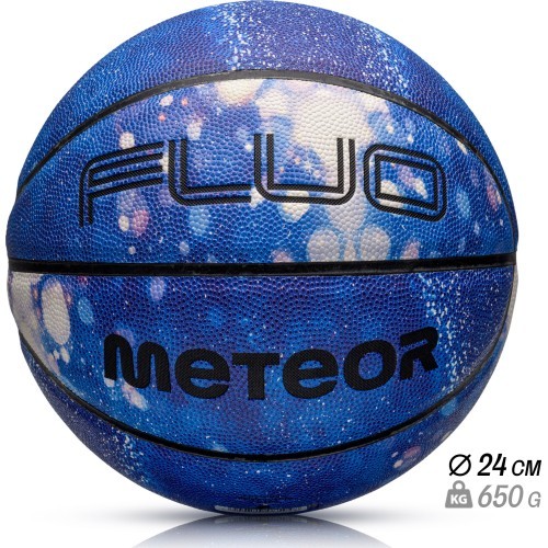 Basketball meteor fluo - White/Blue