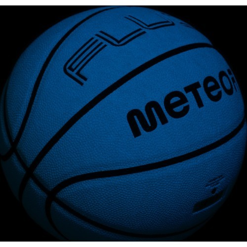 Basketbola bumba Meteor Fluo, 7. izmērs - Balts || Neona zils