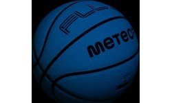 Basketbola bumba Meteor Fluo, 7. izmērs - Balts || Neona zils