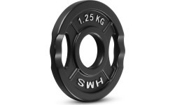 HMS čuguna svara disks TOD 51 mm olimpiskais spēka treniņiem - 1.25kg