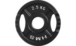 HMS čuguna svara disks TOD 51 mm olimpiskais spēka treniņiem - 2,5kg