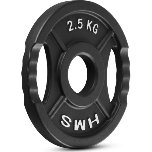 OLYMPIC CAST IRON WEIGHT PLATE TOD 51 MM – OLYMPIC BARBELL PLATE FOR STRENGTH TRAINING HMS - 2,5kg