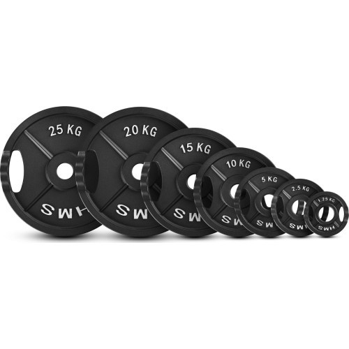 HMS čuguna svara disks TOD 51 mm olimpiskais spēka treniņiem - 5 kg